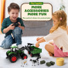 Juguete de tractor a control remoto, juego de tractor RC para niños