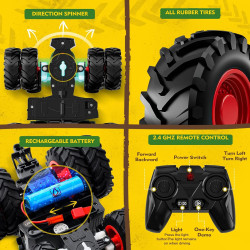 Juguete de tractor a control remoto, juego de tractor RC para niños