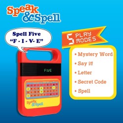 Basic Fun Speak & Spell - Juego electrónico reto para aprender palabras