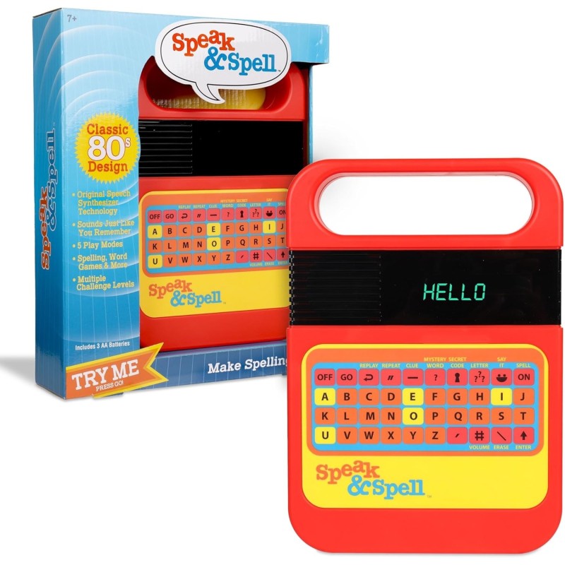 Basic Fun Speak & Spell - Juego electrónico reto para aprender palabras Basic Fun Speak & Spell - Juego electrónico reto para aprender palabras