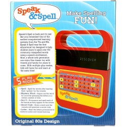 Basic Fun Speak & Spell - Juego electrónico reto para aprender palabras