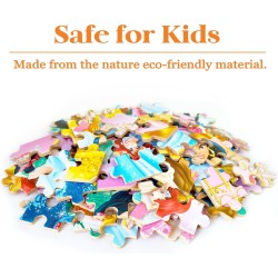 rompecabezas de 100 piezas para niños y niñas, rompecabezas educativos de aprendizaje en caja de metal.
