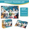 Rompecabezas de baño de perros lindos para adultos, niños y personas mayores