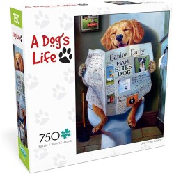 Rompecabezas de 750 piezas de perro 23.6 in de largo x 17.7 in de ancho