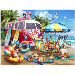 Rompecabezas de perro de 750 piezas para adultos - Rompecabezas desafiante perfecto para noches de juego