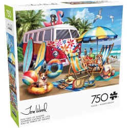 Rompecabezas de perro de 750 piezas para adultos - Rompecabezas desafiante perfecto para noches de juego
