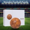 Rompecabezas de fútbol de madera 3D | Rompecabezas en 3D con piezas pentagonales y hexagonales