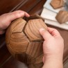 Rompecabezas de fútbol de madera 3D | Rompecabezas en 3D con piezas pentagonales y hexagonales