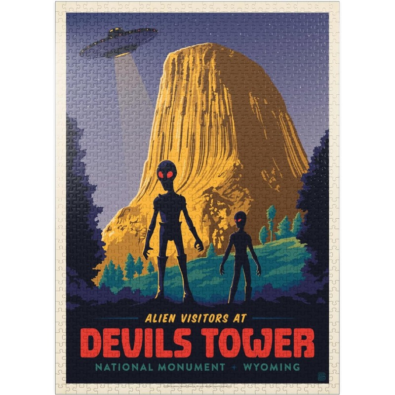 MyPuzzle Devils Tower | Rompecabeza de criptidos de 100 piezas MyPuzzle Devils Tower | Rompecabeza de criptidos de 100 piezas