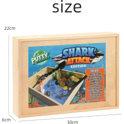 Shark Attack Putty Explorers - Kit sensorial para niños | Juguete de excavacion para niños