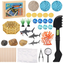 Shark Attack Putty Explorers - Kit sensorial para niños | Juguete de excavacion para niños