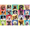Rompecabezas multicolor de 300 piezas de perros
