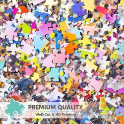 Rompecabezas multicolor de 300 piezas de perros