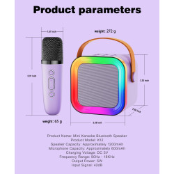 Mini altavoz de máquina de karaoke para niños y adultos