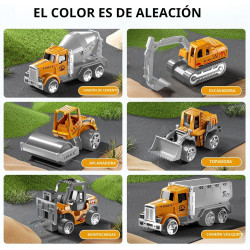 Conjunto de camión de construcción para niños pequeños con alfombra de juego