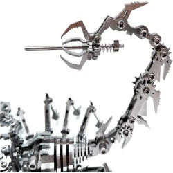 Rompecabezas de metal 3D para adultos | Escorpion metalico armable de 3 piezas