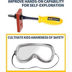 Deejoy Juego de herramientas de juguete | Kit completo de herramientas de juguetes para niños