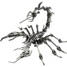 Rompecabezas de metal 3D para adultos | Escorpion metalico armable de 3 piezas