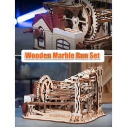 MIEBELY Rompecabezas de madera 3D para adultos | De madera con motor manual y electrico