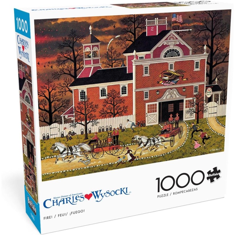 Charles Wysocki - Fire! - Rompecabezas de 1000 piezas para adultos Charles Wysocki - Fire! - Rompecabezas de 1000 piezas para adultos