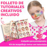 Hollyhi Kit de maquillaje infantil de 58 piezas para niña