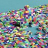 rompecabezas coloridos desafío mosaico para adultos de 1000 piezas