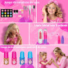 Hollyhi Kit de maquillaje infantil de 58 piezas para niña
