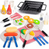 JOYIN Juego de 34 juguetes de cocina | Juguete de barbacoa con luces y sonidos para niños