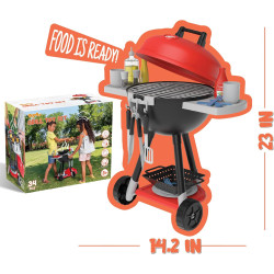 JOYIN Juego de 34 juguetes de cocina | Juguete de barbacoa con luces y sonidos para niños