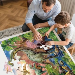rompecabezas grande de 48 piezas de dinosaurio del bosque