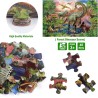 rompecabezas grande de 48 piezas de dinosaurio del bosque