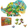 rompecabezas de Triceratops de 200 piezas
