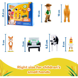 La Granja de Zenon - Juego de 6 figuras de acción y aventura para niños