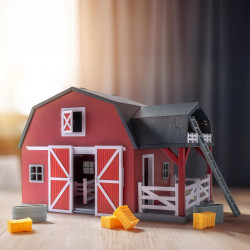 Terra by Battat | Juego de 20 piezas de juguetes de granero de animales