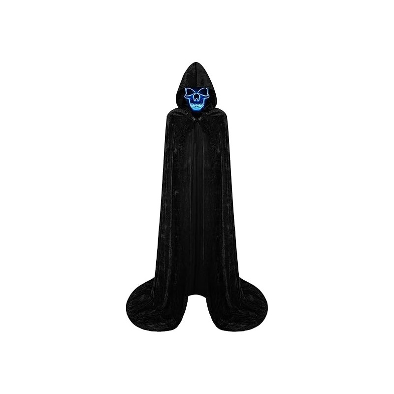 Double Couple Disfraces de Halloween para adultos | Capa con gorro y mascara brillante incluida Double Couple Disfraces de Halloween para adultos | Capa con gorro y mascara brillante incluida