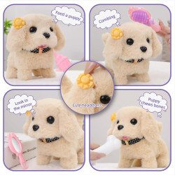 Juguete perro robot con 16 accesorios para niñas