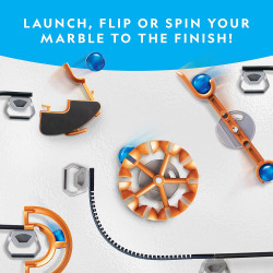 National Geographic Magnetic Marble Run | Juego de canicas armable para pared