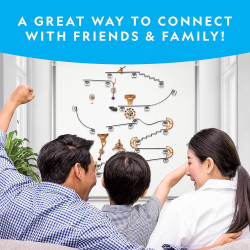 National Geographic Magnetic Marble Run | Juego de canicas armable para pared