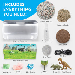 National Geographic - Kit de terrario iluminado para niños | Terrario iluminado de aprendizaje para niños