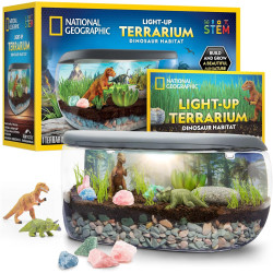 National Geographic - Kit de terrario iluminado para niños | Terrario iluminado de aprendizaje para niños