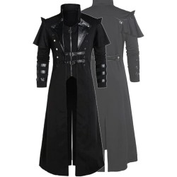 Gabardina larga gótica steampunk para cosplays | Gabardinas de diferentes tallas para cosplays
