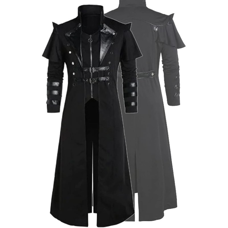 Gabardina larga gótica steampunk para cosplays | Gabardinas de diferentes tallas para cosplays Gabardina larga gótica steampunk para cosplays | Gabardinas de diferentes tallas para cosplays