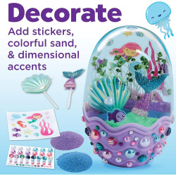 Kit de terrario de sirena, regalos de sirena para niña