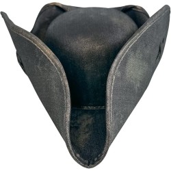 Sombrero de pirata para disfraces | Sombrero de pirata tricono para disfraces