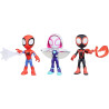Spidey and his Amazing Friends Paquete de 3, figuras de acción de Marvel a escala de 4 pulgadas