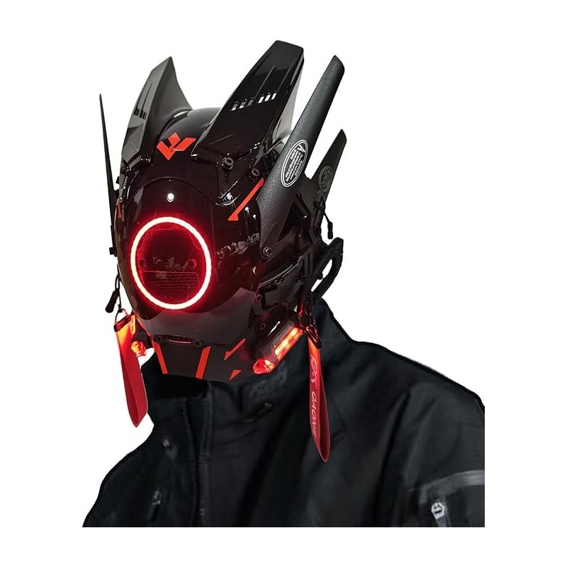 Máscara LED punk para adultos | Mascara LED Futurista para disfraces o cosplays Máscara LED punk para adultos | Mascara LED Futurista para disfraces o cosplays