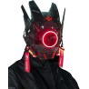 Máscara LED punk para adultos | Mascara LED Futurista para disfraces o cosplays