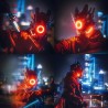 Máscara LED punk para adultos | Mascara LED Futurista para disfraces o cosplays