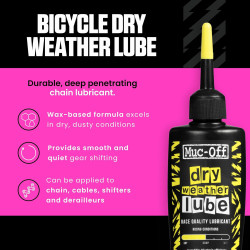 Muc-Off Lubricante para cadena de bicicleta Paquete de 2 | 2 envases de lubricante para cadenas de bicicletas