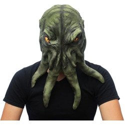 Cthulhu - Máscara de halloween | Mascara de latex detallada de cthulhu